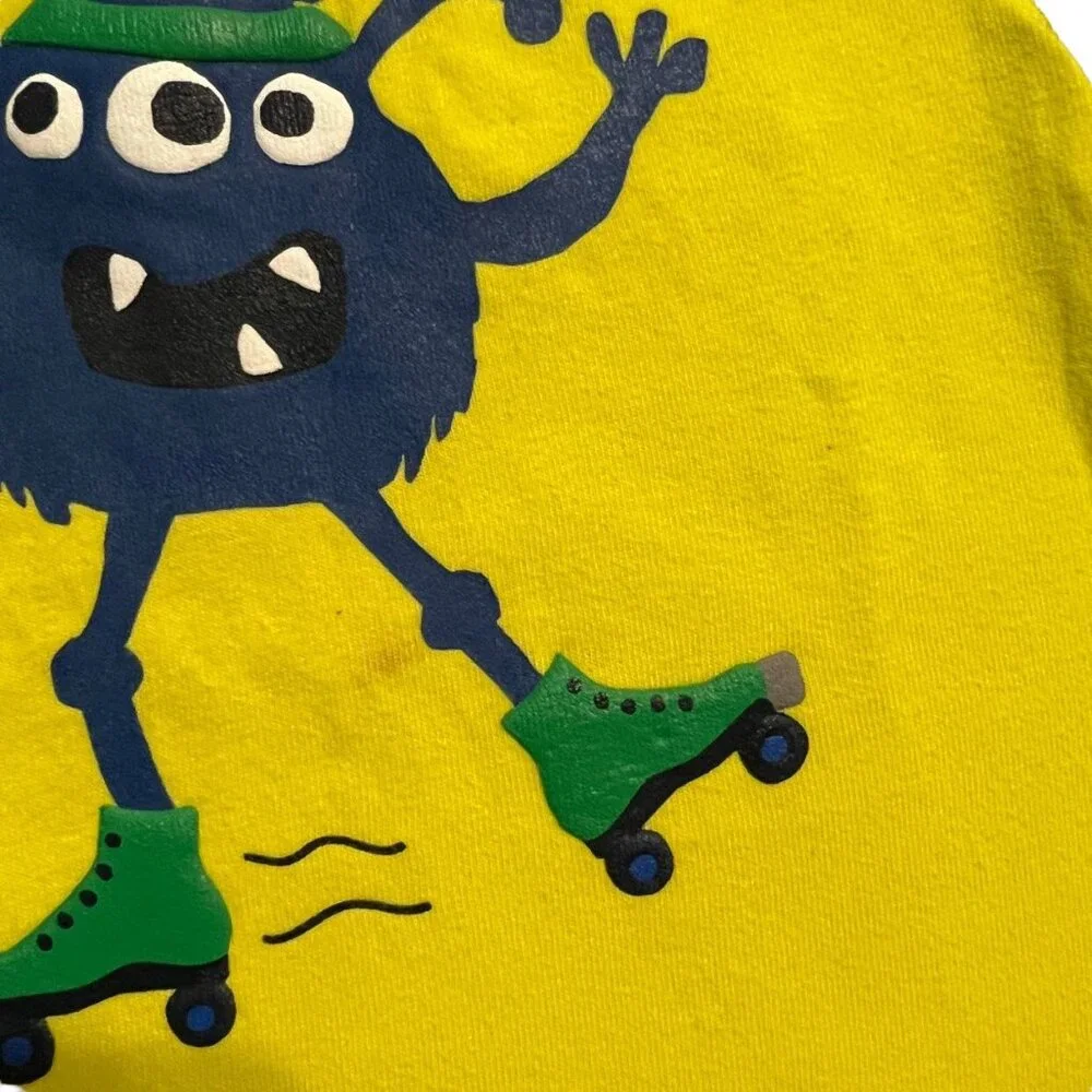 Gymboree 12-18m Roller Skate Monster Raglan Tee Shirt